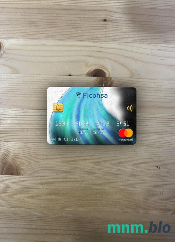Nicaragua Banco Ficohsa bank wygląd zdjęcia mastercard skan PSD + zdjęcie